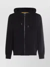 K-way Hooded Sweatshirt With Ribbed Cuffs And Hem In Blue