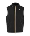 K-way Technical Fabric Jacket With Removable Hood In Black