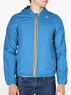K-way Hooded Zip-front Jacket In Blue