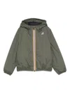 K-way Hooded Zip-front Jacket In Multi