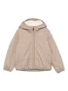K-way Hooded Zip-front Jacket In Neutral