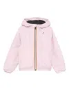 K-way Hooded Zip-front Jacket In Pink
