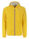 K-way Man Jacket Acid Green Size Xxs Polyamide In Yellow