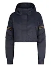 K-way Long-sleeved Hooded Casual Jacket In Blue