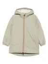 K-way Hooded Zip Jacket In Green