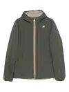 K-way Reversible Waterproof Jacket With Hood In Green