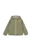 K-way Jack Waterproof Jacket For Kids In Green
