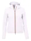 K-way Hooded Zip Jacket In White