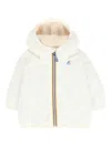 K-way Hooded Zip-up Jacket In White