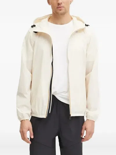 K-way Hooded Zip-up Jacket In White