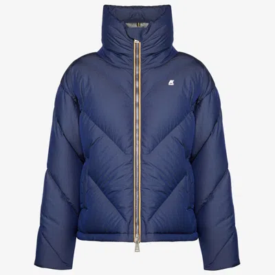 K-way Imeldine Heavy Quilted Lapis Lazuli In Blue