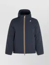 K-way Insulated Jackets With Hood And Pockets In Blue