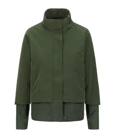 K-way Isan Short Jacket In Green