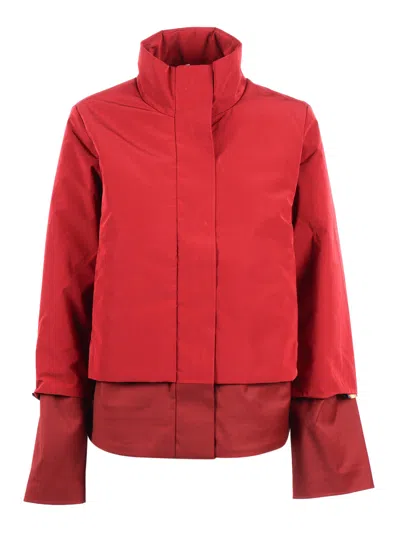 K-way Isan Wool Nylon Mix Down Jacket In White