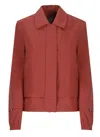 K-way Isarty 3l Poplin Jacket In Red