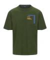 K-way Item O-neck Short-sleeved T-shirt In Green