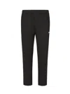 K-way Elasticated-waist Cotton-blend Trousers In Black