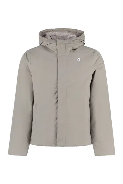 K-WAY K-WAY JACK HOODED NYLON JACKET