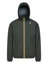 K-way Jack Hooded Zip-front Jacket In Black