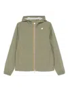 K-way Green 'jake Plus' Jacket With Logo In Green