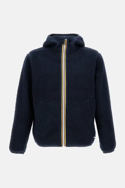 K-way Jack Sherpa Polar Double Jacket In Blue