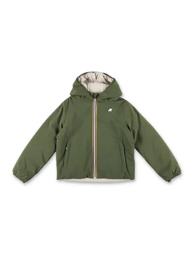 K-way Kids' Jack St Double Face Jacket In Green