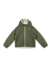 K-way Jack St Double Face Jacket In Beige/grey