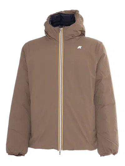 K-way Jack St Thermo Double Down Jacket In Brown