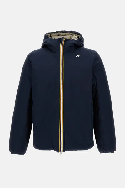 K-way Jack St Thermo Double Jacket In Blue