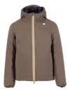 K-way Jack St. Thermo Double Short Down Jacket In Brown