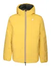 K-way Logo-patch Hooded Padded Jacket In Multi
