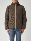 K-way Jack St Warm Double Slim-fit Giacca Reversibile. In Poliestere Elasticizzato Impermeabile. Imbottitu In Brown