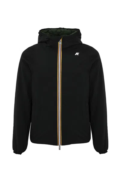 K-way Jack St Warm Double Jacket Black In Ah3