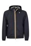 K-way K Way Jack Stretch Hooded Jacket In Blue