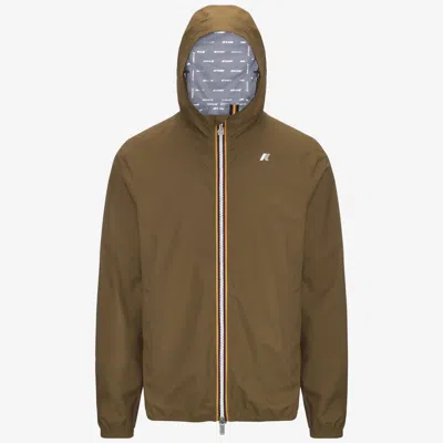 K-way Hooded Casual Jacket In Brown