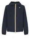 K-way K Way Jack Stretch Hooded Jacket In Blue