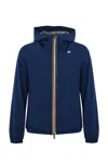 K-way Jack Stretch Dot Jacket In Blue Deep Cobalt