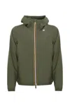 K-way Jack Stretch Dot Jacket In Green Lichen