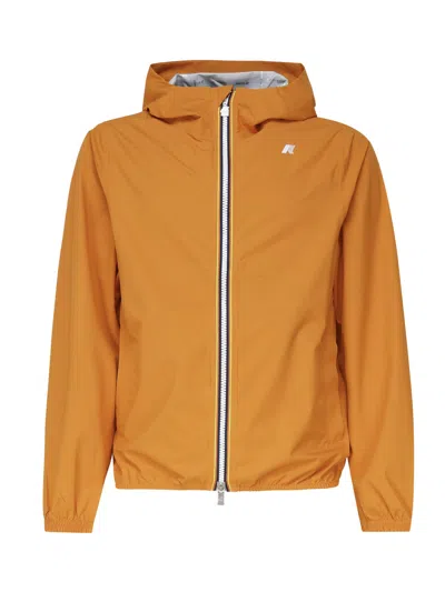 K-way Jack Stretch Dot Windproof Jacket In Orange Md