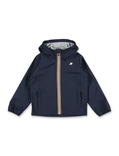 K-way Jack Waterproof Jacket For Kids In Blue