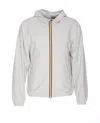 K-way Jack Stretch Logo Jacket In Beige Lt