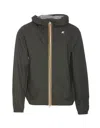 K-way Jack Stretch Logo Jacket Blazer In Green Blackish