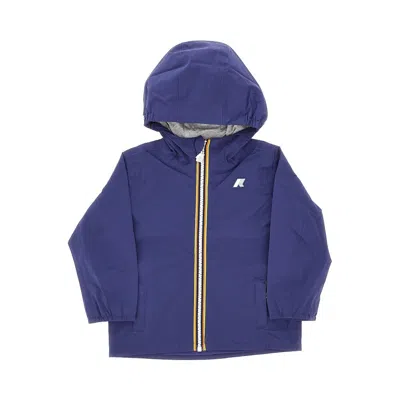 K-way 'jack' Stretch Nylon Jacket Kids In Blue