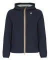 K-way K Way Jack Reversible Hooded Down Jacket In Blue