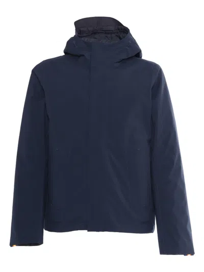 K-way Jacken Bonded Padded Down Jacket In Blue