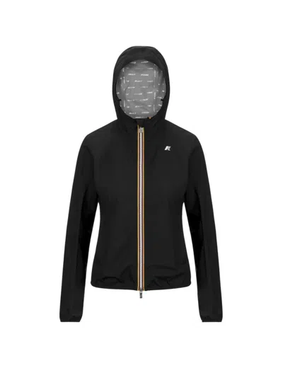 K-way Lily Stretch Dot Casual Jacket In Blue