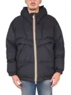 K-way Black Down Jacket In Black