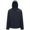 K-way Jacko Twill Marmotta Jacket In Blue