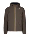 K-way Reversible Jack St Reversible Hot Man Head Reversible With Waterproof Design K6128vw B3a In Brown