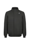 K-way Jacket In Nylon Twill In Black